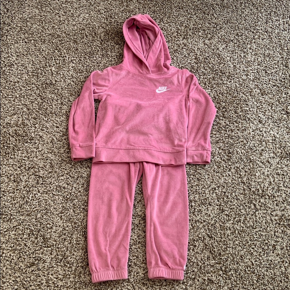 Nike Fuchsia Hoodie and Joggers Set size 4